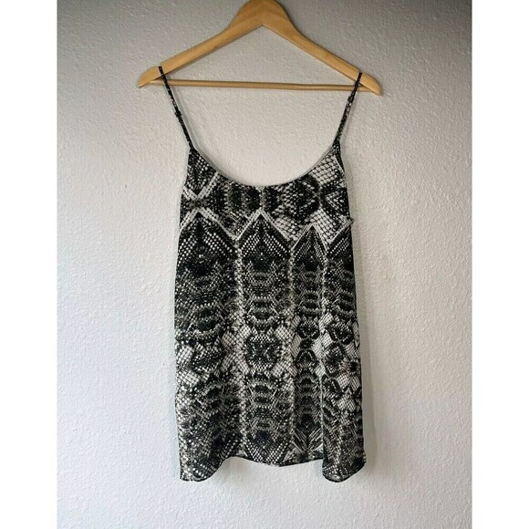 Show Me Your Mumu Gray Black Snake Cami Top Spaghetti Strap Size Medium - Picture 1 of 6